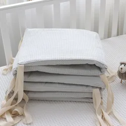 Protector de cuna acolchado de algodón para recién nacido