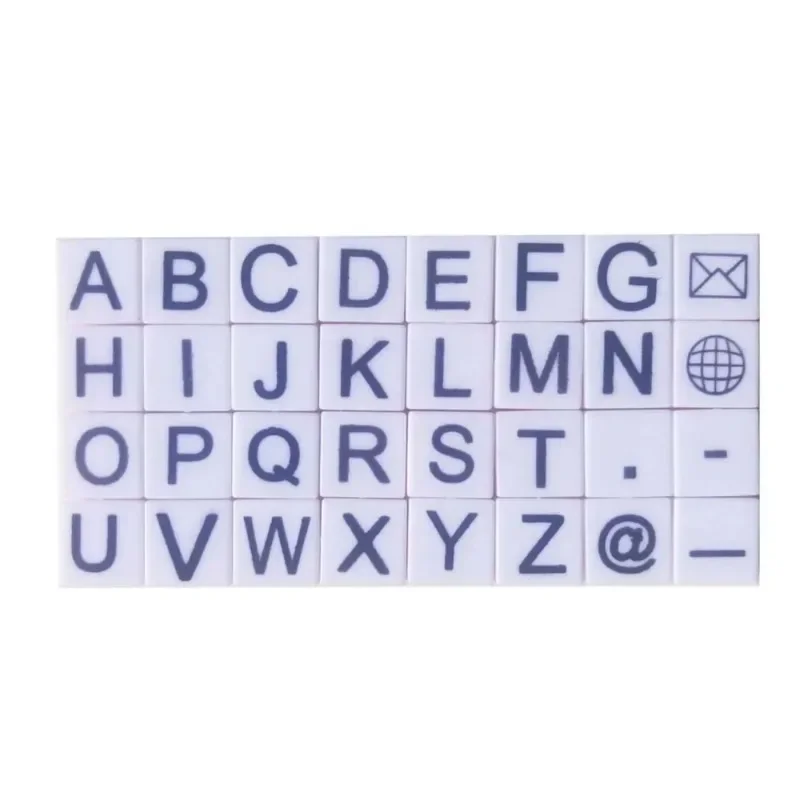 number 0-9 And English  A-Z 3070 Tile 1x1with printed compatible accessory brick DIY building block Computer keyboard  toys - imagen 5