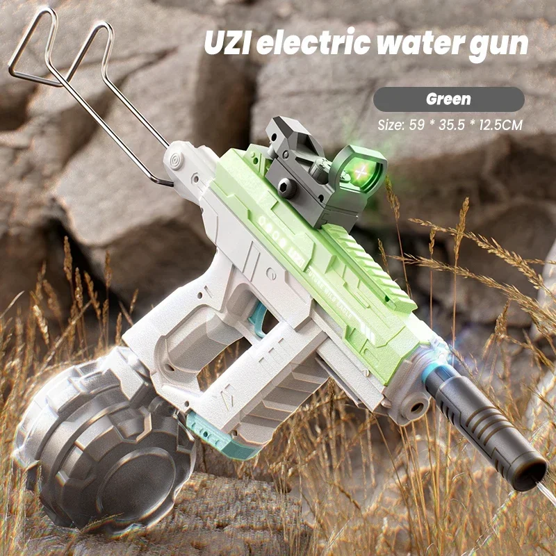Pistola de agua eléctrica UZI con funciones integradas y luz - imagen 4