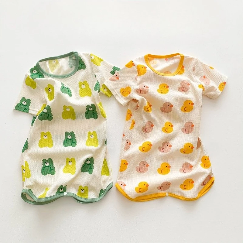 Pelele de verano para bebé con estampado divertido antipatadas - imagen 2