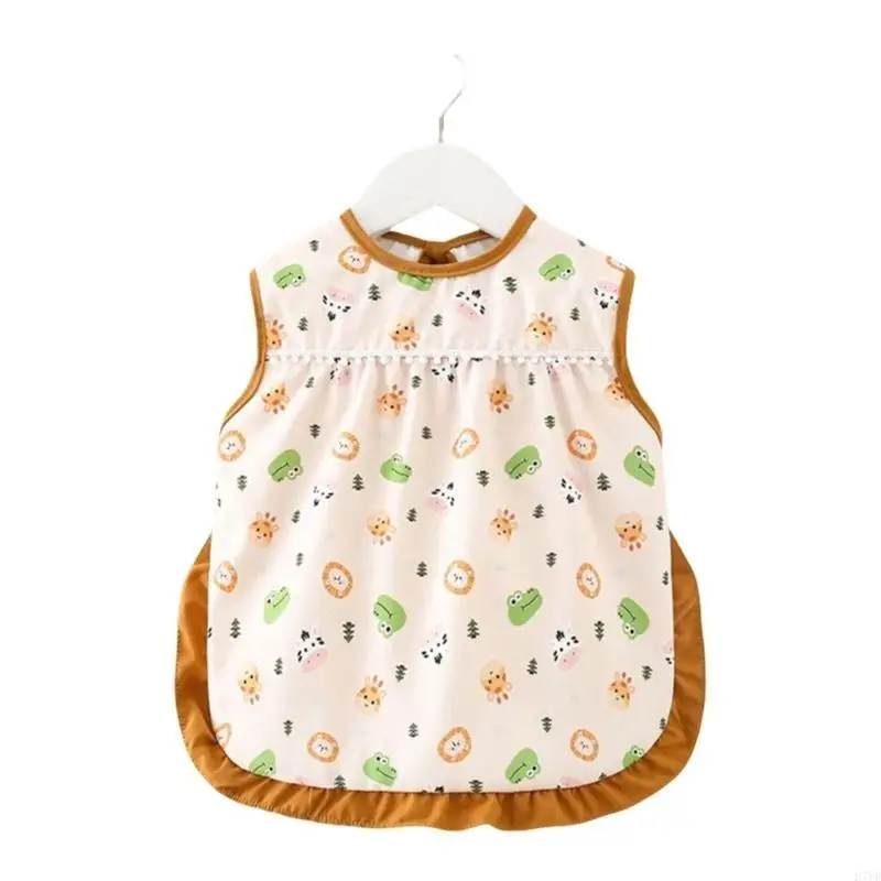 Babero impermeable D7YD resistente a las manchas para niños pequeños 0 a 4 años, delantal alimentación para niños, - imagen 3