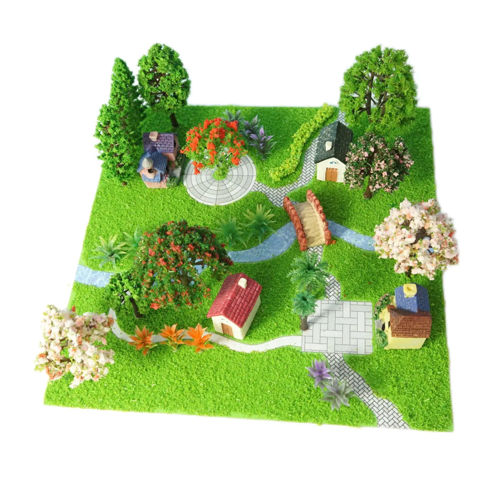 Miniature Landscape Model Mixed Trees Grass Powder Gifts for House Scenery
