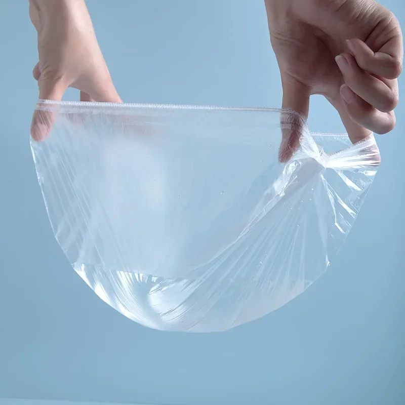 Gorros de ducha desechables para salón de Spa, color rosa, resistente al agua, 100 unids/set, tocados de plástico, tinte para el cabello para Hotel, gorro elástico para el cabello para mujer, Baño - imagen 3