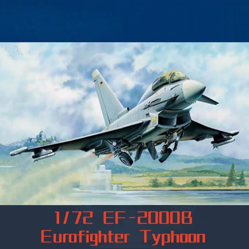 TRUMPETER 1/72 EF-2000B Eurofighter Typhoon Fighter modelo de rompecabezas de ensamblaje de plástico