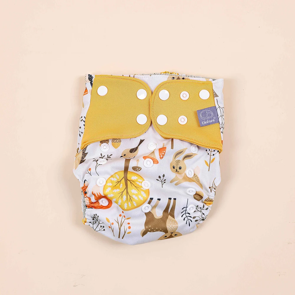 Pcoket-PAÑALES impermeables a juego para bebé, gris de 8 piezas de malla pañales de tela e insertos de microfibra de 8 piezas, novedad - imagen 2