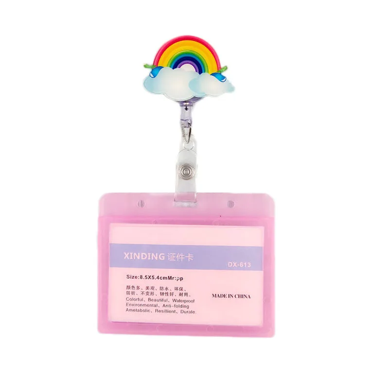 Nuevo portatarjetas retráctil para enfermera, soporte para insignia con nombre, trabajo para estudiantes, tarjeta de crédito bancaria, estuche de autobús para estudiantes con cordón - imagen 5