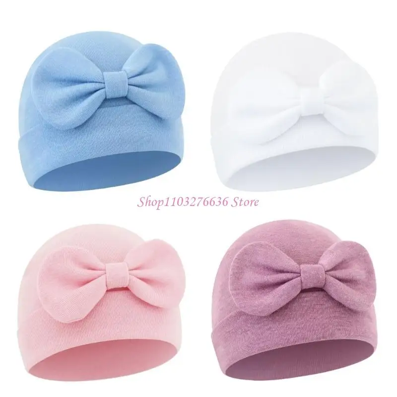 R6FD Bebé Baby Babet Hat ALGEDY COMBORS BOWKNOT BUNNOT COPS FETAL - imagen 4