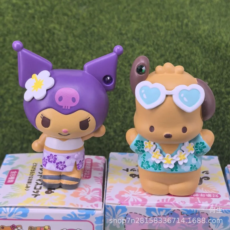 Sanrio Set de figuras Kuromi y My Melody temática Hawái - imagen 5