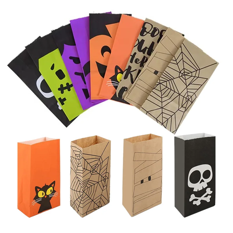 Bolsas de papel Kraft Halloween – Ideales para chuches y fiestas