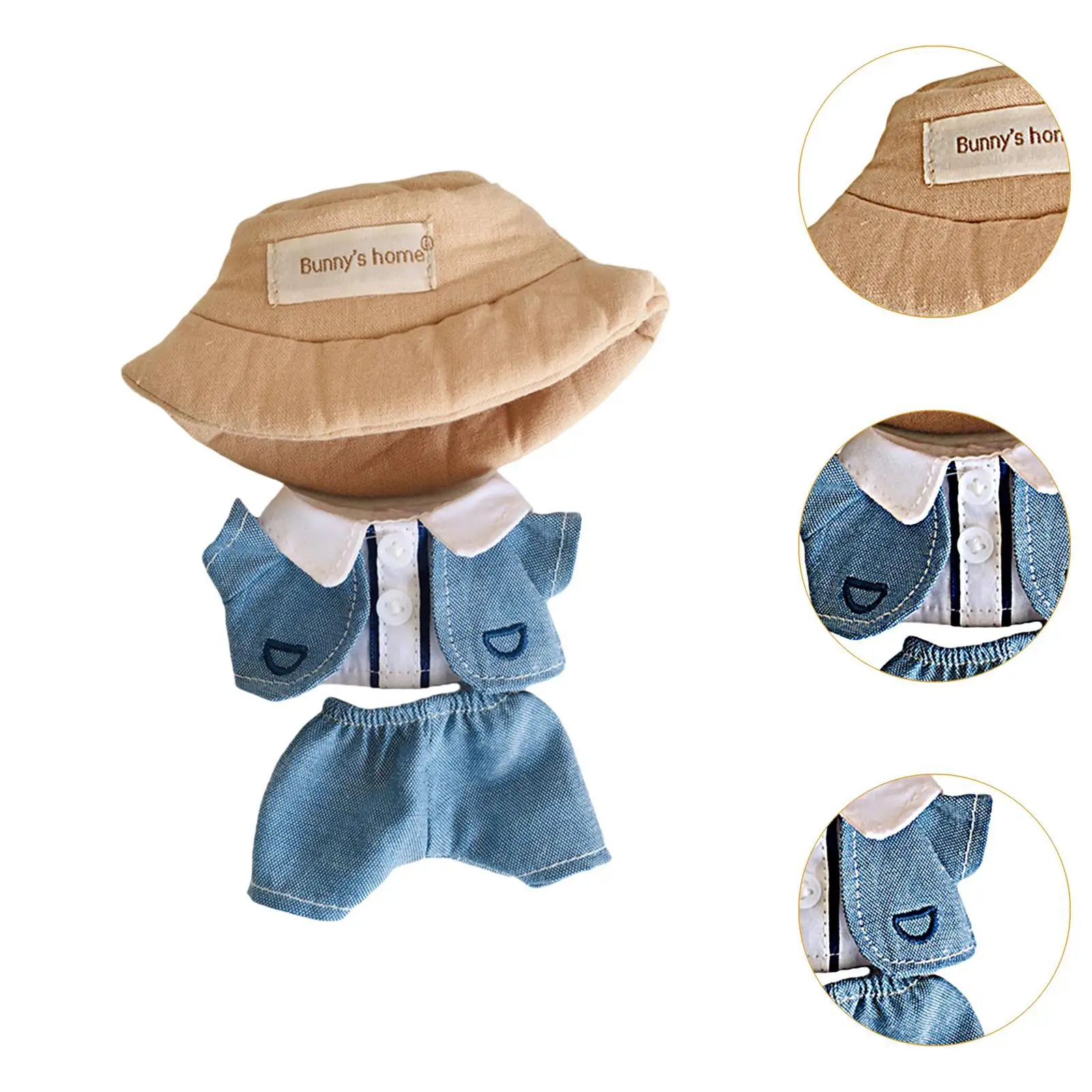15cm Plush Doll Clothes Fashion DIY Dress up Costumes Soft Plush Doll Accessories Doll Suit Stuffed Animals Accessories Cartoon