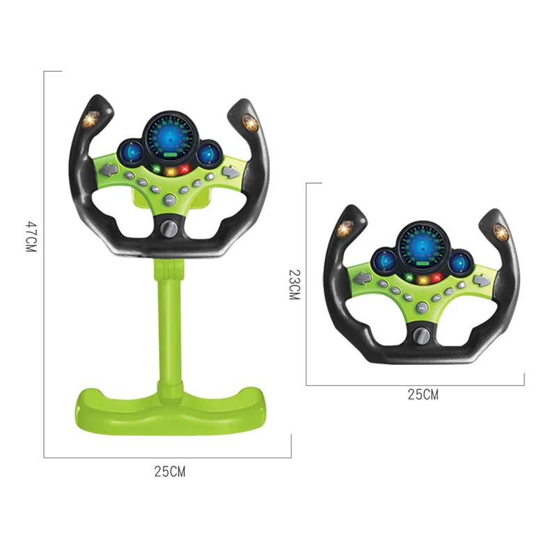 Volante infantil eléctrico con luces y sonido – Juguete educativo 3D - imagen 4