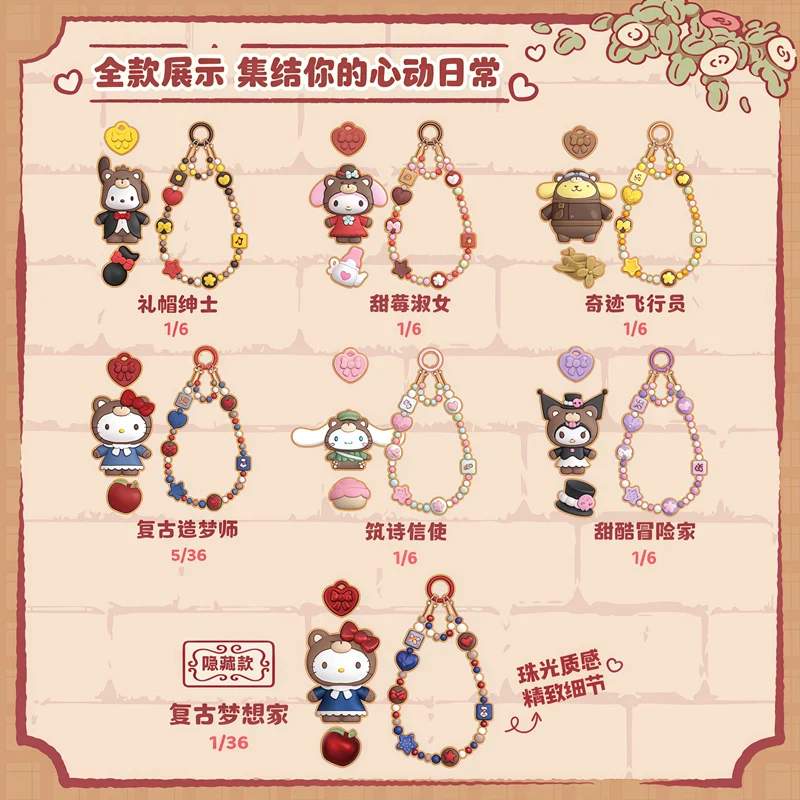 Blokees Sanrio Hello Kitty Kuromi Mi Melody Cinnamoroll ‌   Figura de Anime modelo Diy producción colgante caja ciega juguete regalo de Navidad - imagen 2