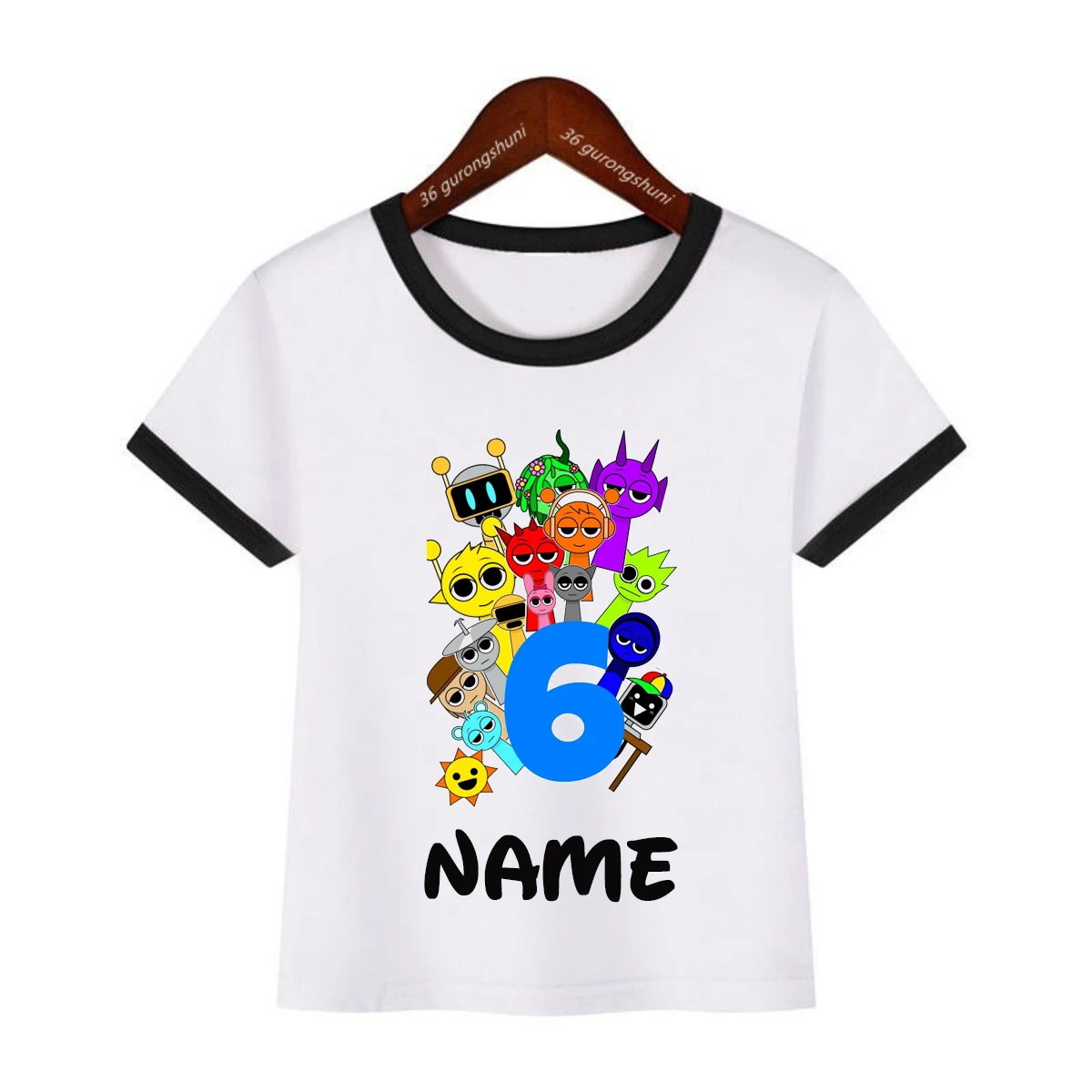 Sprunki Camiseta personalizada de cumpleaños infantil - imagen 2
