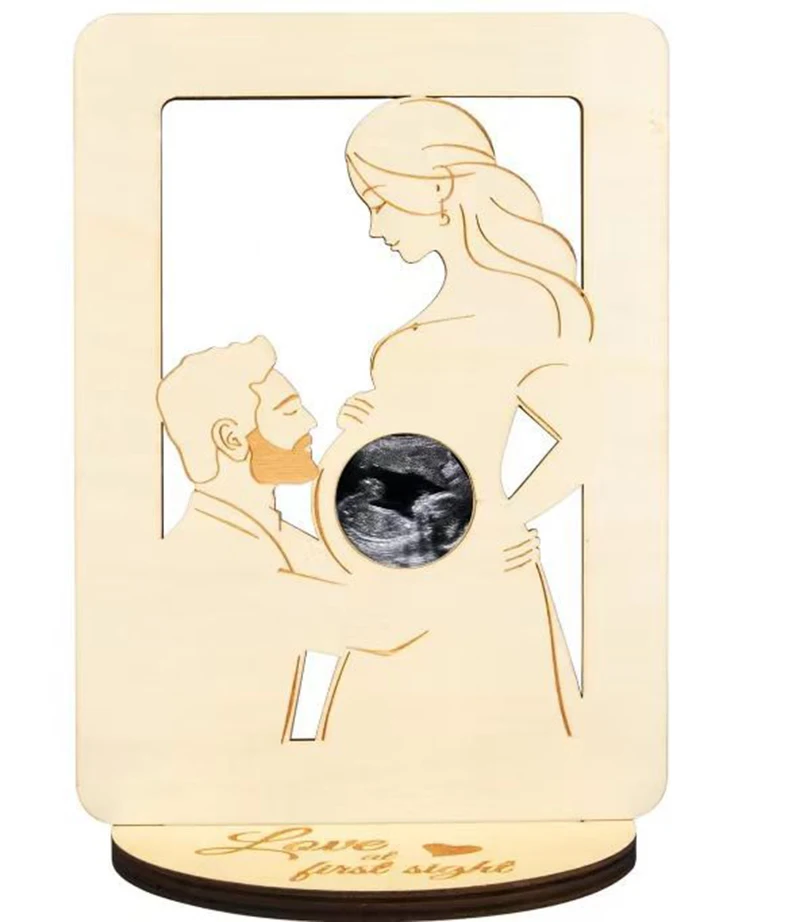 Placa conmemorativa de nacimiento de madera para bebé - imagen 5