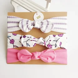 Diadema elástica para bebé de algodón con lazo – Turbante infantil