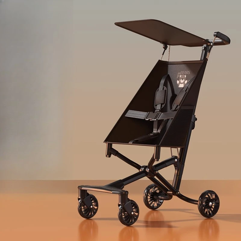 Cochecito súper liviano de 3,9 kg: vagón plegable con sombrilla con asiento extra ancho y pliegue en un solo paso para mamás en adelante ‌ - imagen 3