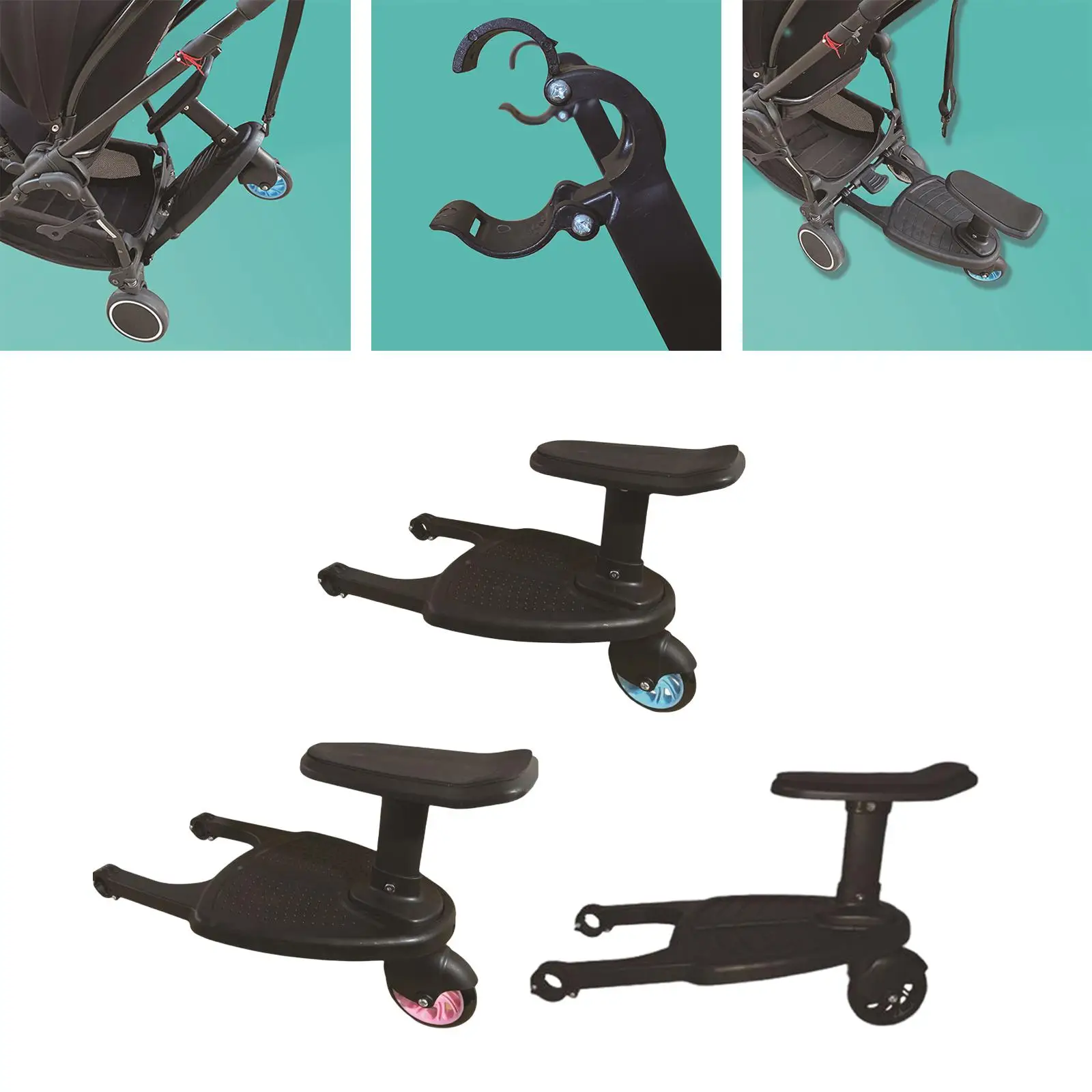 Accesorio universal para cochecito con asiento desmontable y pedal - imagen 5