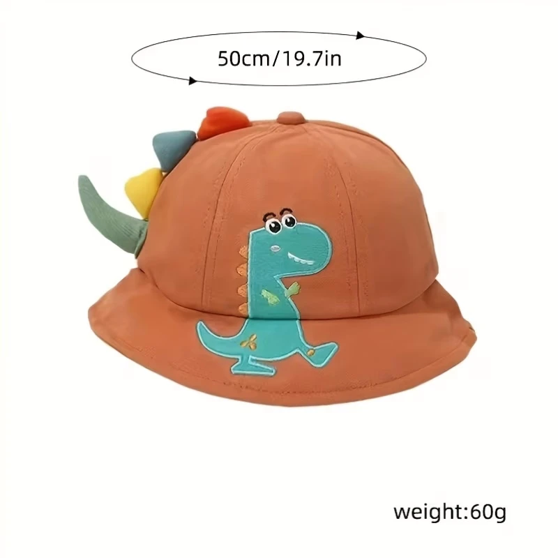 Sombrero de verano con dinosaurio para bebé – Protección UV - imagen 5