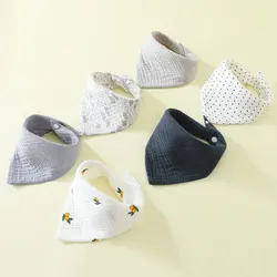 Baberos de muselina de algodón para bebé – Suaves y absorbentes