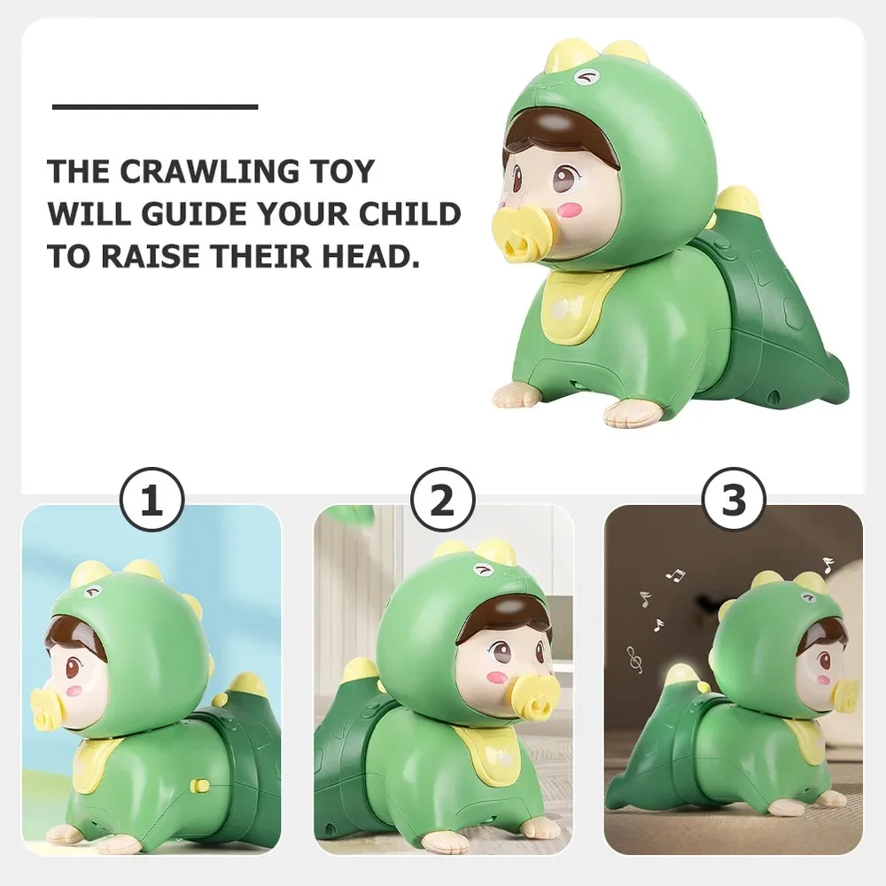 Tortuga Musical, juguetes para gatear para bebés, juguetes para el tiempo de la barriga con luz y sonido, juguete educativo para edades tempranas, regalos de cumpleaños para niños y niñas - imagen 3