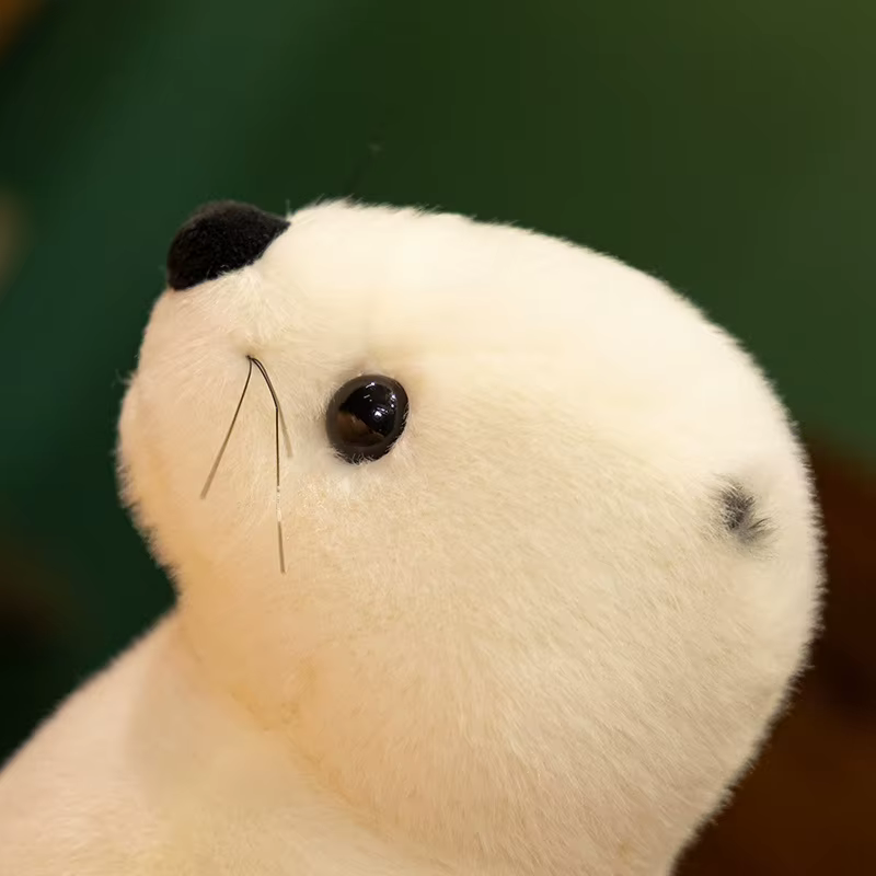Peluche de foca blanca artesanal – Regalo original para niños - imagen 2