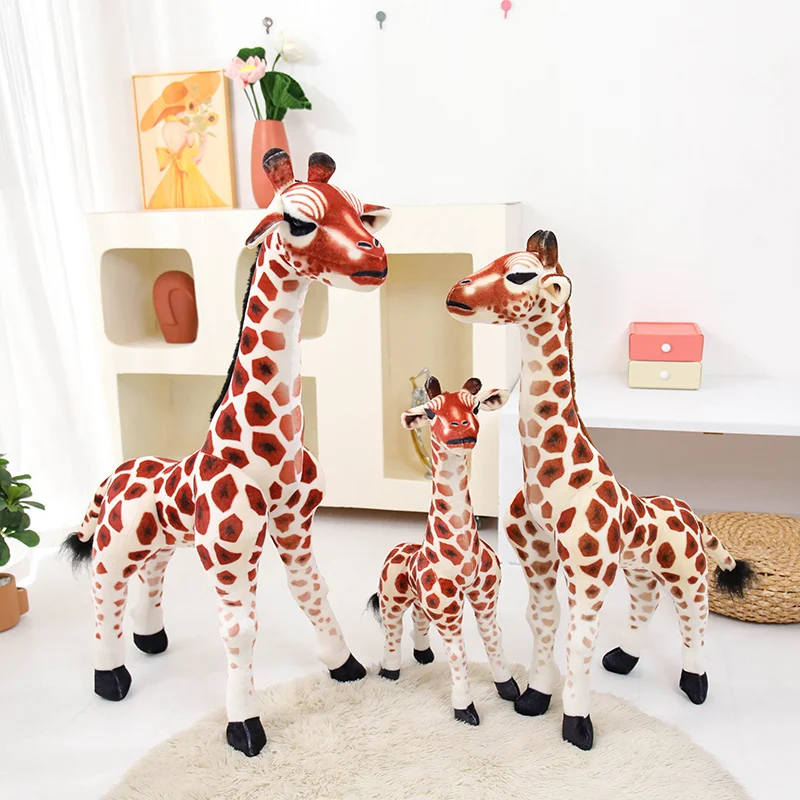 Jirafa de peluche gigante y suave – Animal relleno para niños - imagen 4