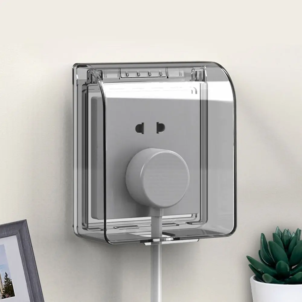 Cubierta protectora de interruptor tipo 86, cubierta de enchufe eléctrico autoadhesiva a prueba de salpicaduras, Protector de enchufe impermeable para toma de corriente para el hogar - imagen 3