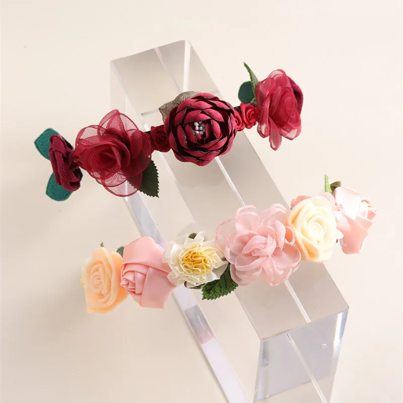 Diademas florales para niñas con flores 3D y agarre antideslizante - imagen 5