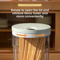 Contenedor hermético de alimentos transparente para cocina y despensa