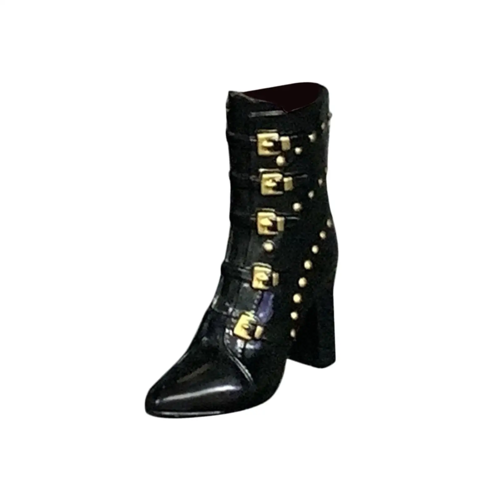 1/6 Action Figures High Heel Boots Accessories DIY Collections PU Leather Wearable for 12in Girl Doll Fashion Female Body Boots