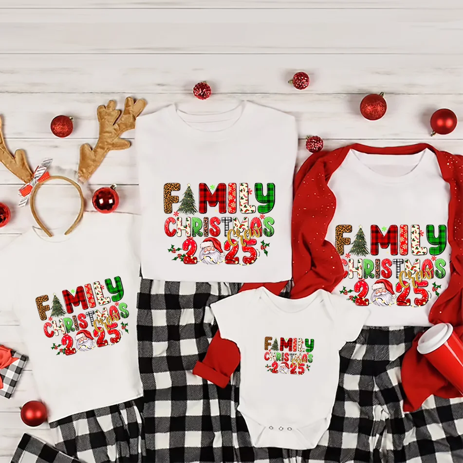 Conjunto familiar de Navidad – Camisetas coordinadas para padres e hijos - imagen 3
