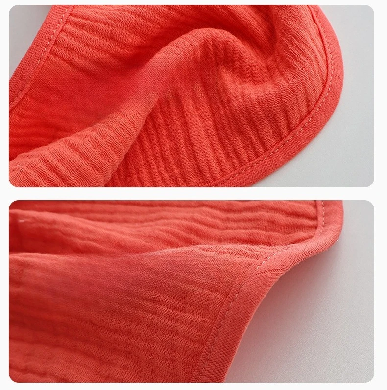Bandana para bebé de gasa de algodón ajustable