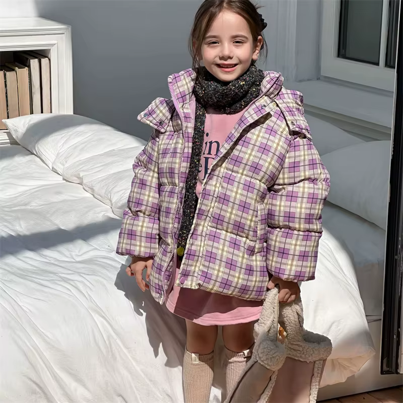 Parkas algodón con capucha infantil de niña otoño invierno - imagen 3