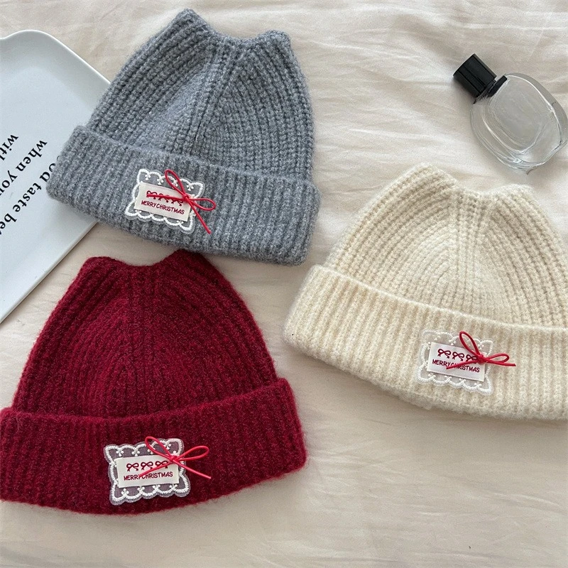 Gorro de moda coreana para niños, gorro de punto para bebé, gorro cálido con forro polar para niños pequeños, gorro para clima frío de diseño bonito para niños - imagen 4