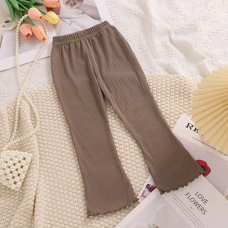 Pantalones acampanados capri de punto fino para niña – Estilo princesa - imagen 3