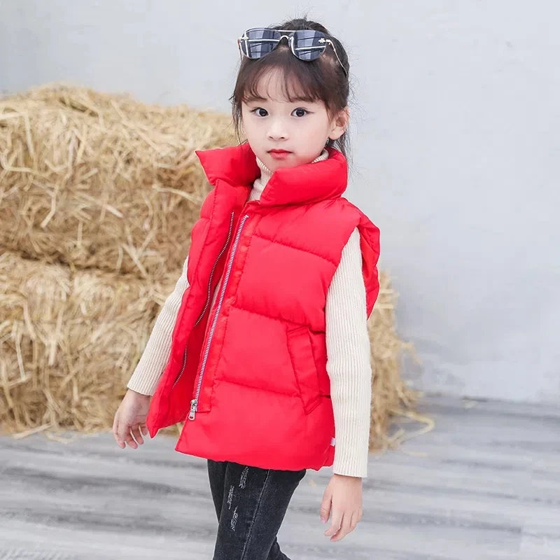 Chaleco grueso de algodón para niños, ropa de abrigo sin mangas con patrón de dibujos animados, chaleco cálido para bebés, ropa para niños y niñas, 1 pieza - imagen 5