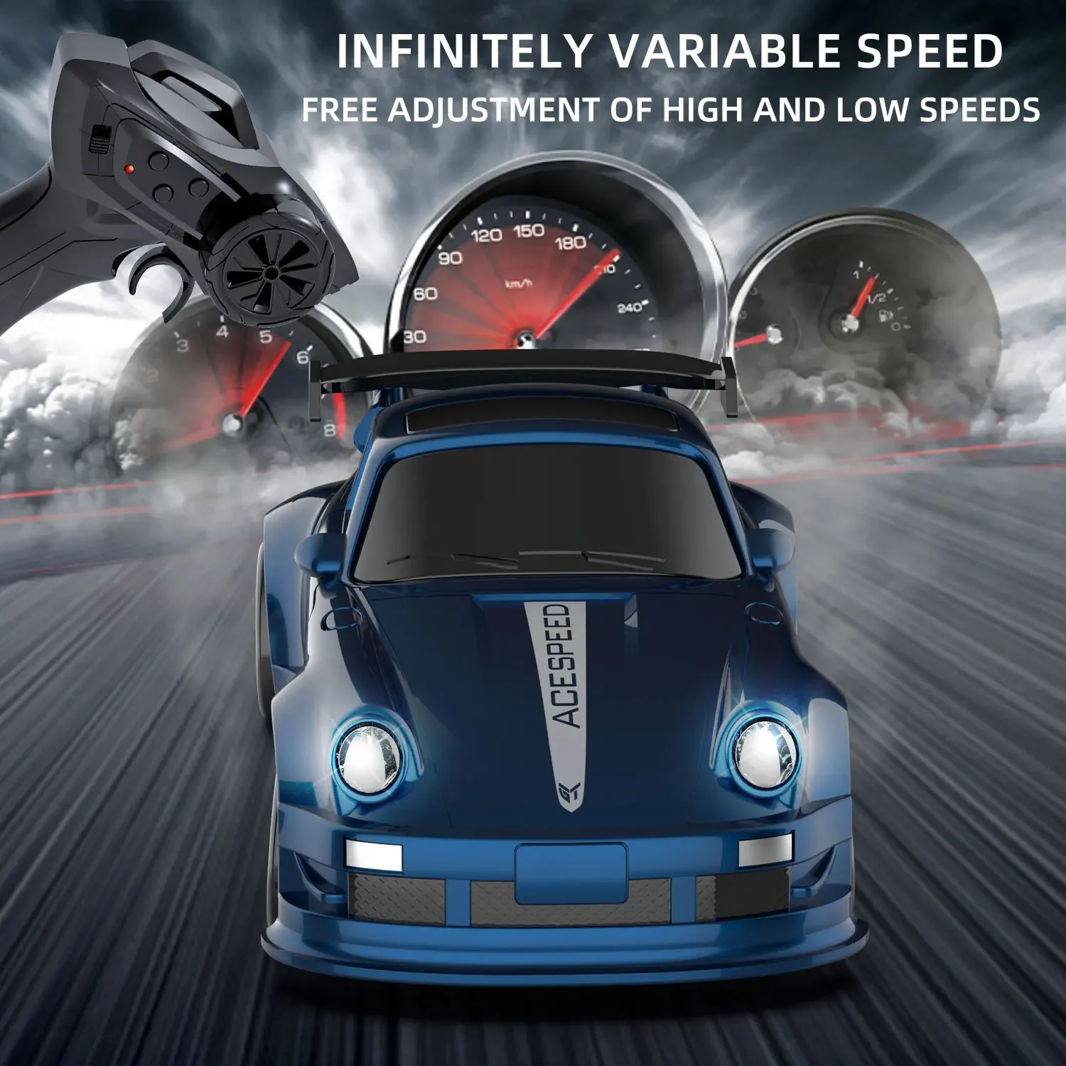 1/64 RC Drift Car 2,4G FQD23 coche de carreras de alta velocidad Drift Mini modelo de escritorio coche de Control remoto juguete eléctrico regalos para niños - imagen 2