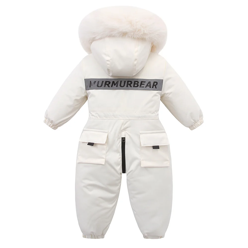 Traje de nieve infantil para niña con capucha - imagen 2