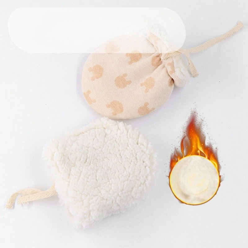 Manoplas antiarañazos para recién nacidos, manoplas forradas de algodón de colores naturales para bebés, guantes cálidos y gruesos de invierno para niños de 1 a 3 años - imagen 3