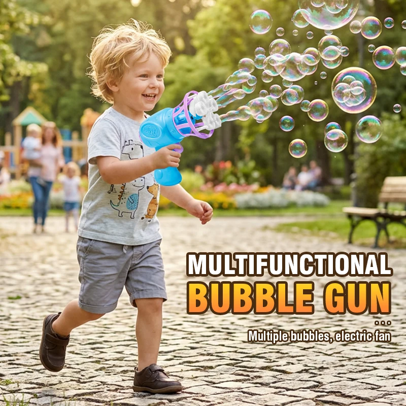 Pistola de burbujas eléctrica con soplador automático – Juguete niños - imagen 5