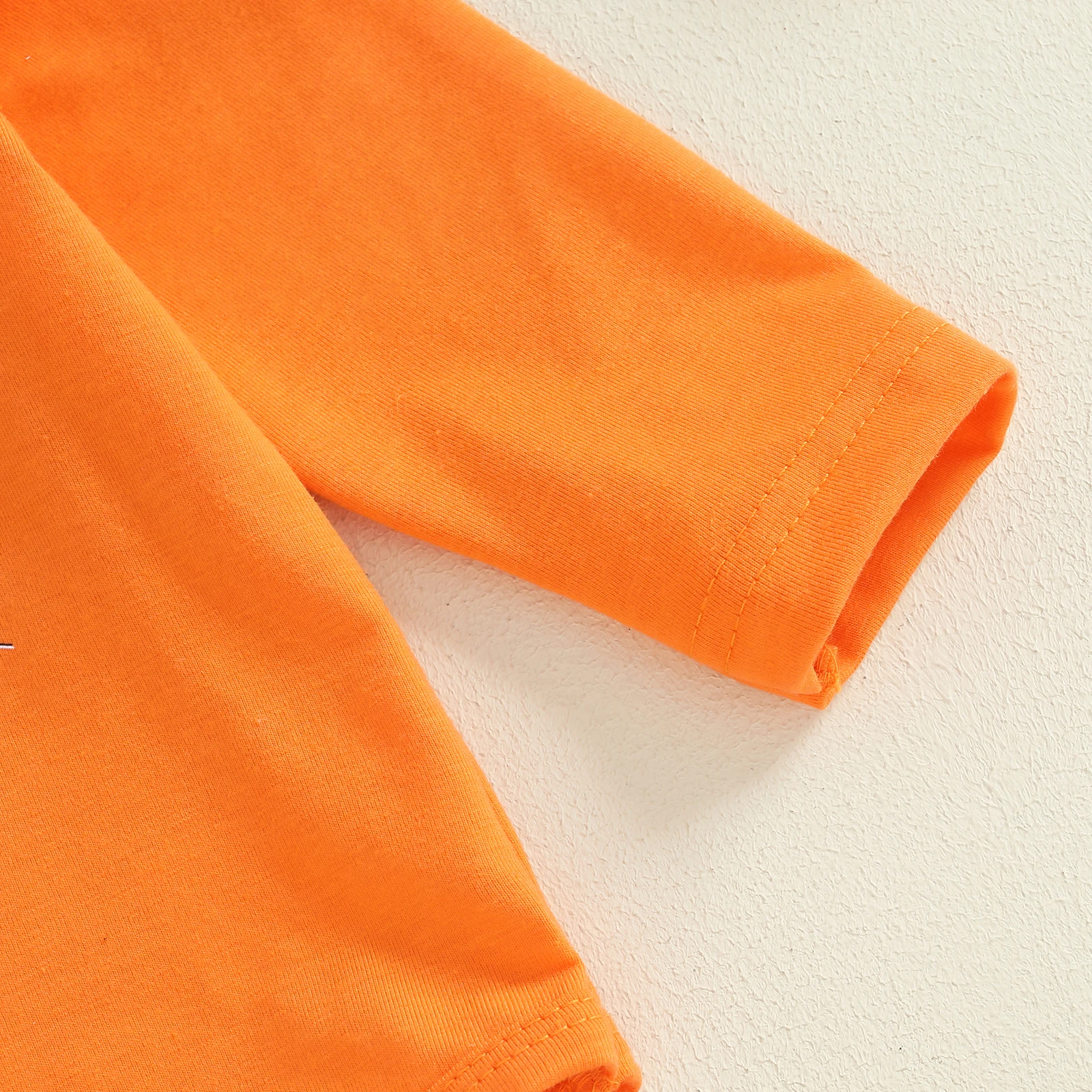 VISgogo Conjuntos de Halloween para niña de 0 a 18 meses, mameluco estampado de manga larga con cuello redondo y falda de tul y diadema con lazo - imagen 4