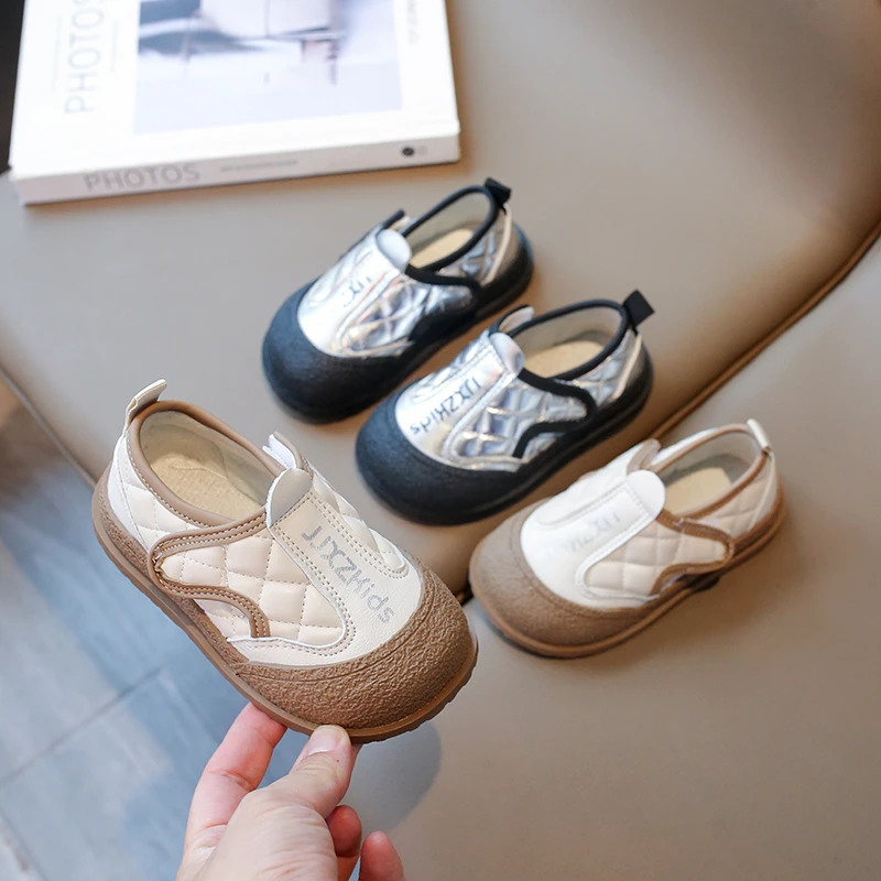 Zapatos informales para bebés y niños, zapatillas de deporte para exteriores para niños, zapatos antideslizantes de suela blanda para niños pequeños, primavera y otoño