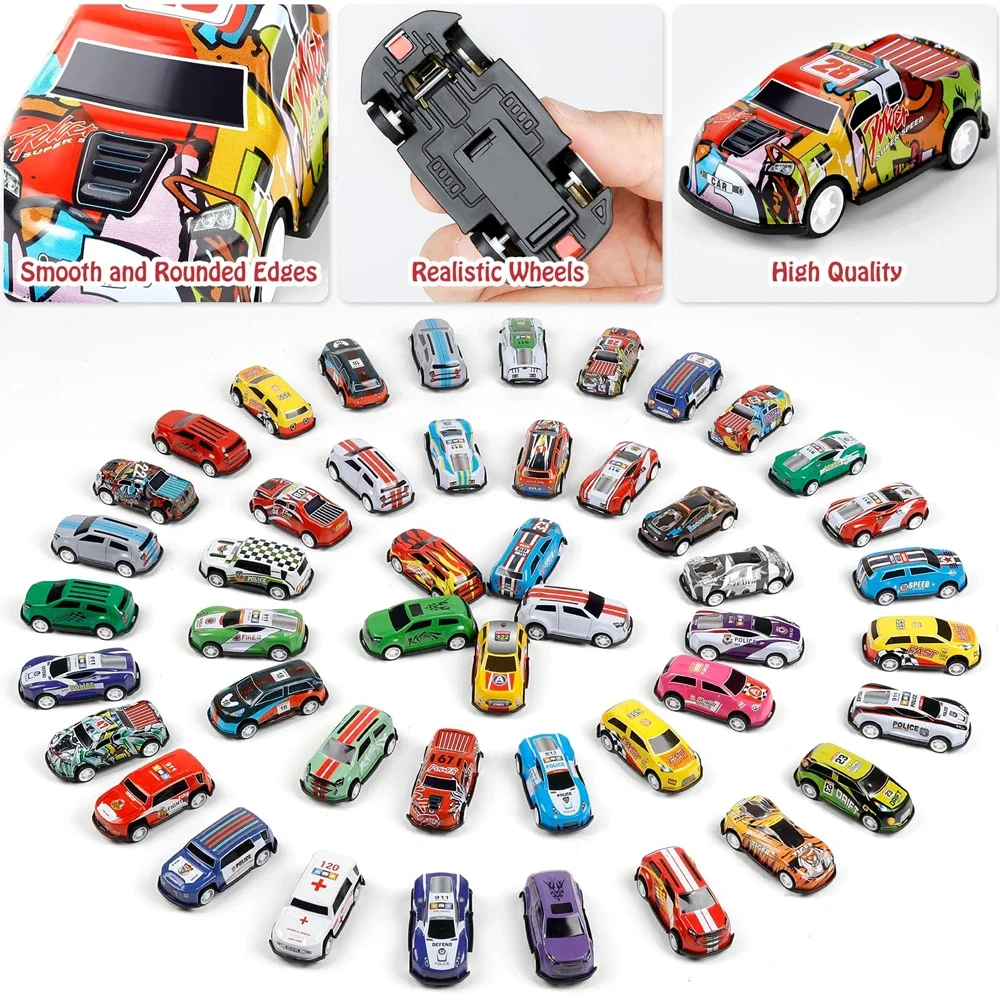 Coches de juguete de aleación a escala para niños – Estilo carreras - imagen 4