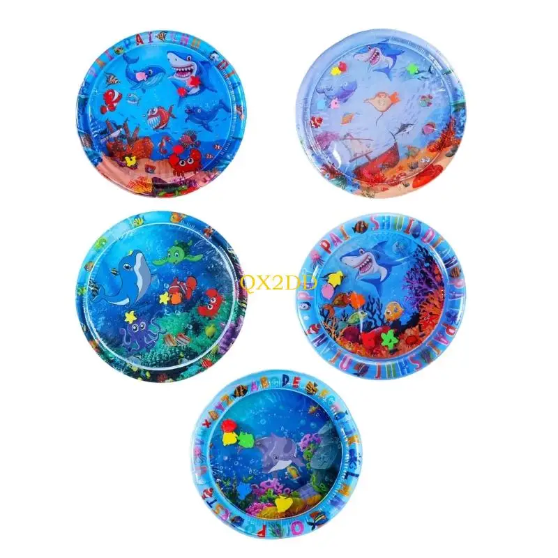 QX2D Inflable Rawling Water Pad Baby Estimulación visual Visual Juguete y diseño a prueba fugas para desarrollo temprano - imagen 3