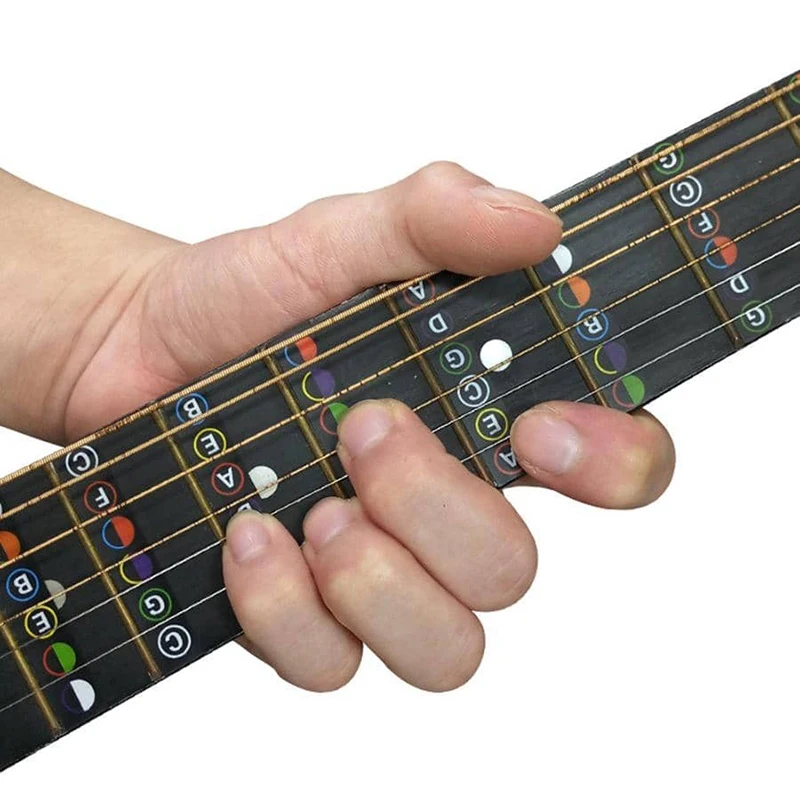 Pegatinas de escala de guitarra, herramientas de enseñanza de música adecuadas para principiantes, accesorios de práctica, suministros educativos para estudiantes TMZ, 1/3/5 Uds. - imagen 5