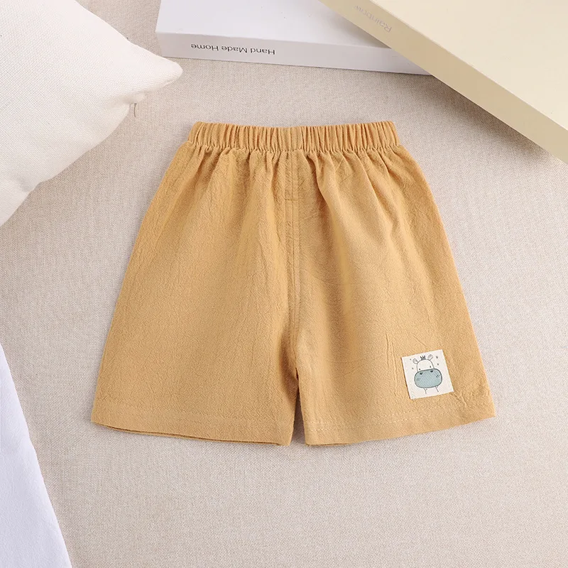 Pantalones cortos de algodón y lino para niño – Verano - imagen 4
