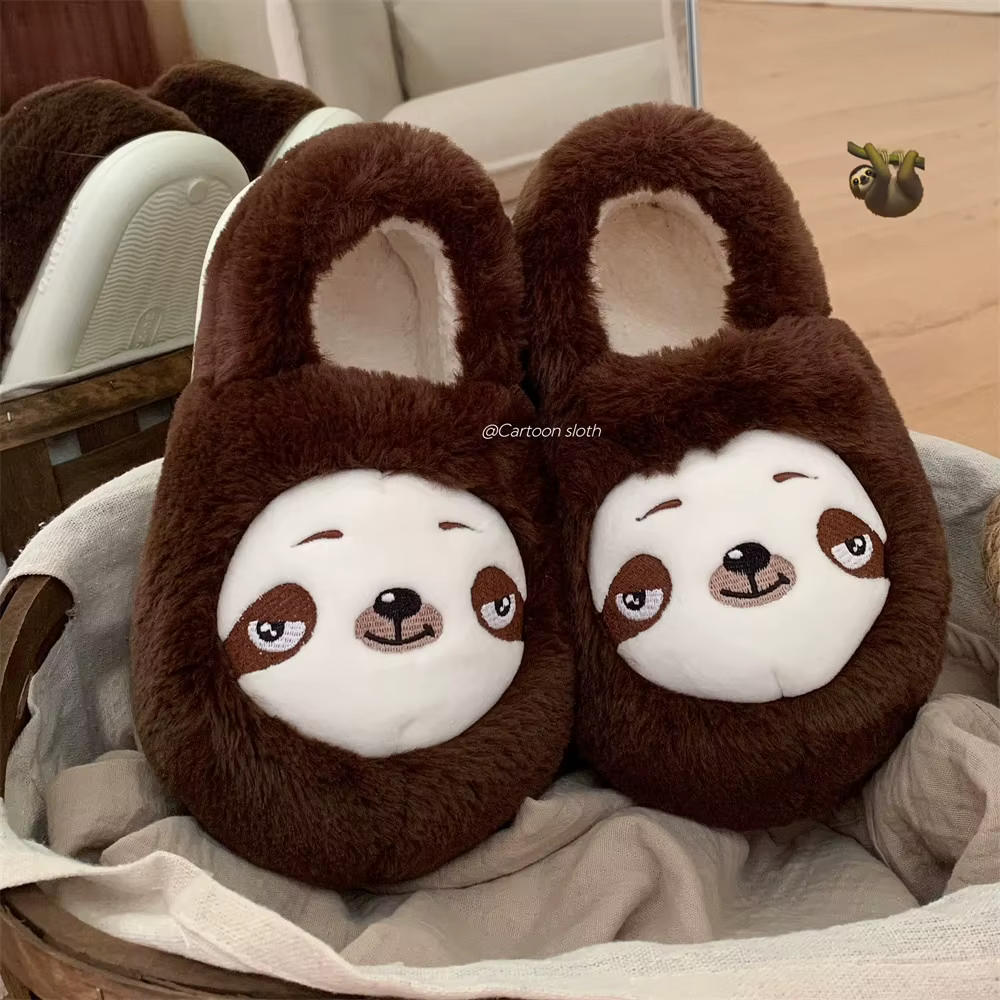 Zapatillas de casa antideslizantes en felpa cálidas unisex - imagen 2