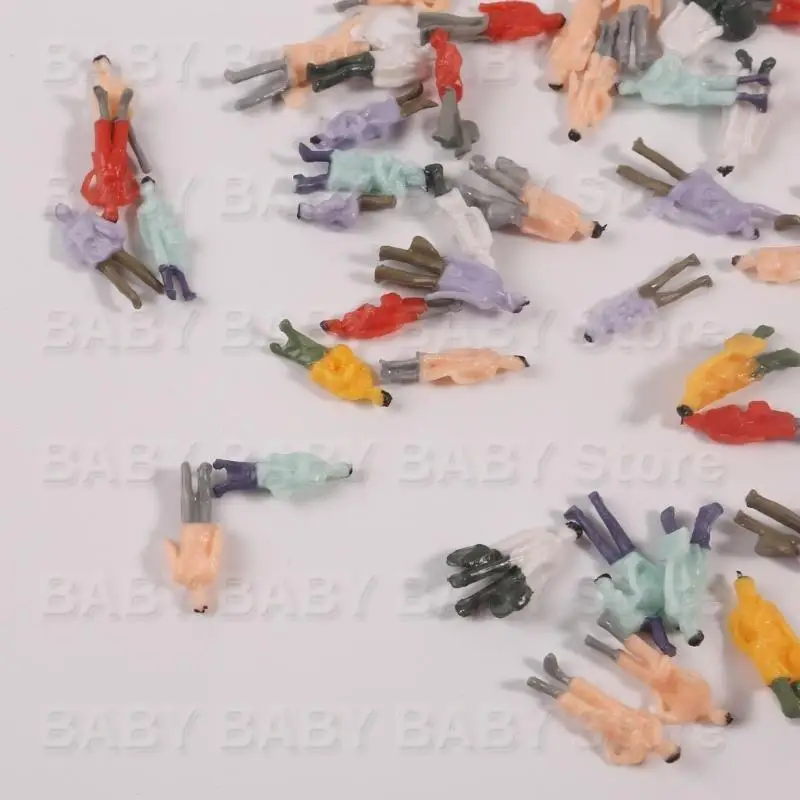 Q81A Tiny People Modelo Pintado Figuras Pintado Toy Resin Hecho para regalo creativo para niños - imagen 5