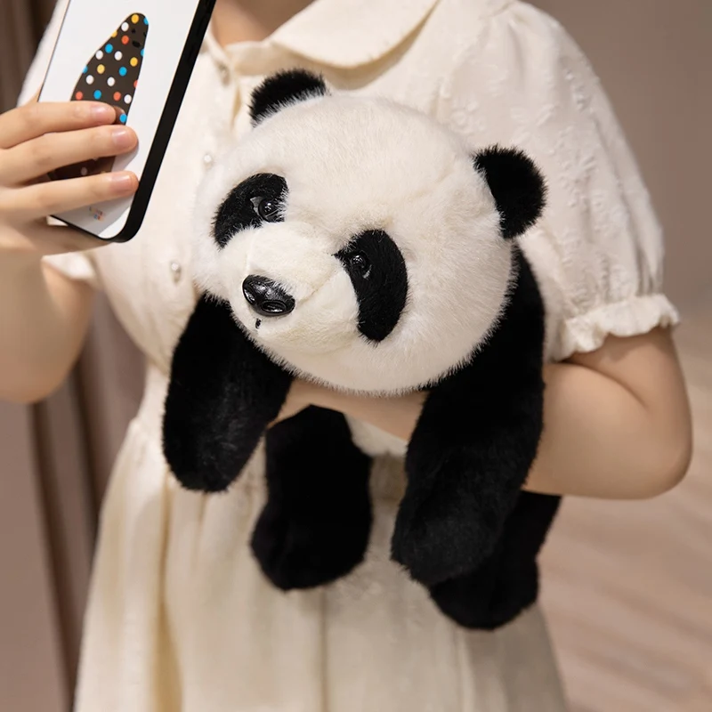 30/40/55CM Panda tumbado juguetes de peluche Animal de dibujos animados Panda gigante relleno suave muñeca almohada para regalos de navidad - imagen 5