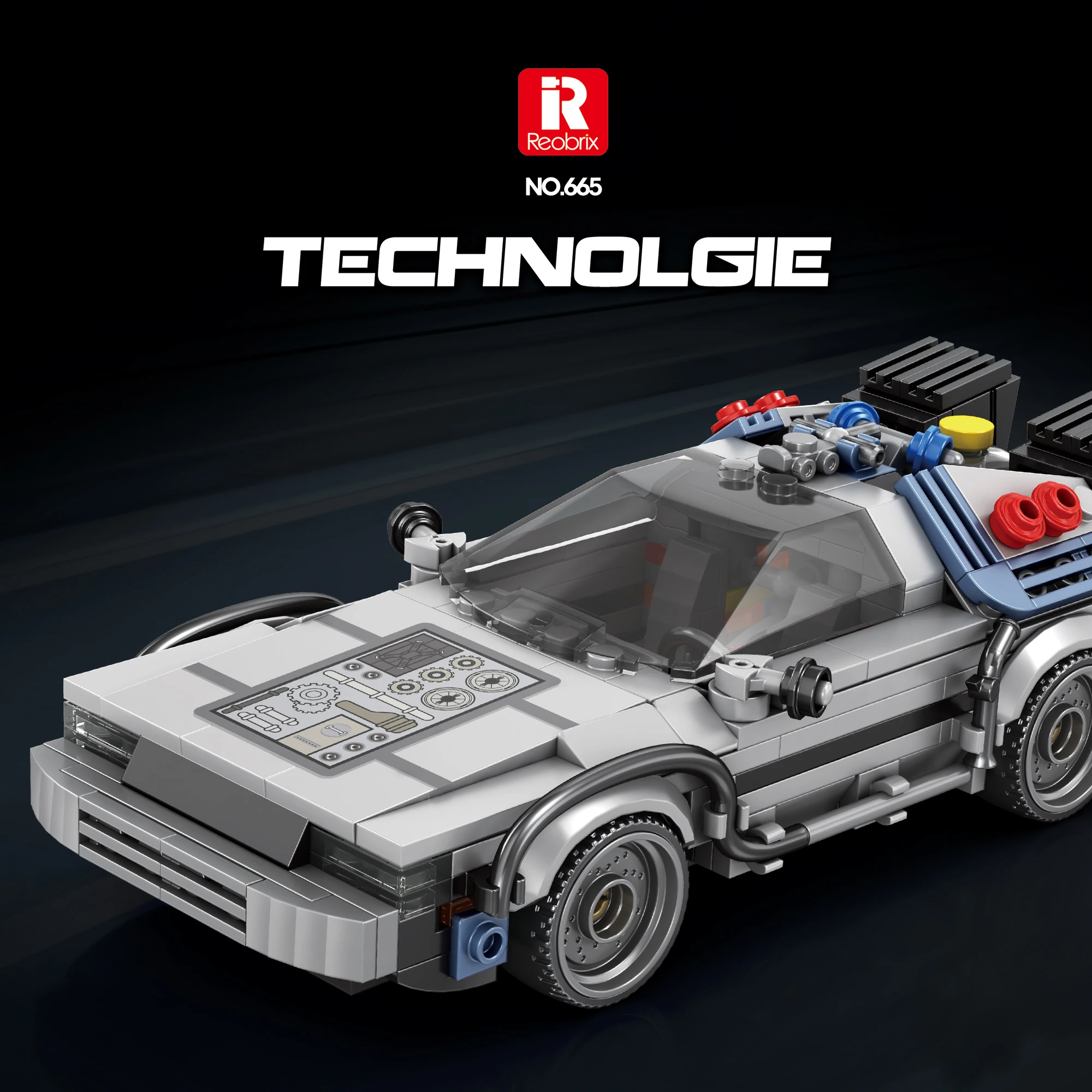 DMC Bloques de construcción coche deportivo futuro para niños - imagen 2